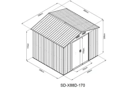 Domek ogrodowy - HECHT 8X8 PLUS